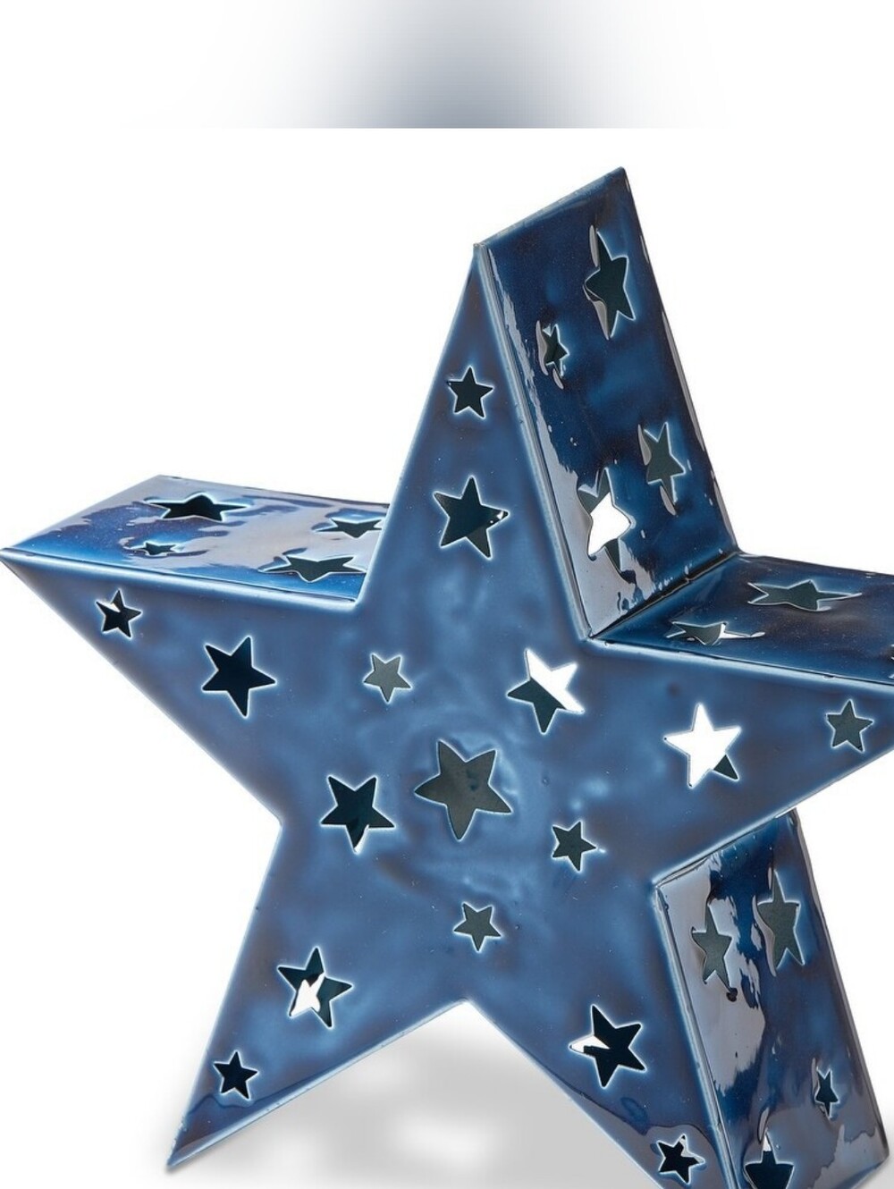 Enamel Star Tealight Candle Holder